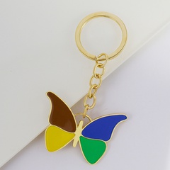 Korean butterfly heart maple leaf ginkgo leaf keychain alloy pendant
