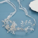 Fashion Bridal Wedding Hair Accessories Alloy Flower Pearl Hairbandpicture7