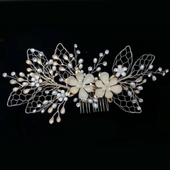 fashion bridal headdress alloy flower hollow hairpin