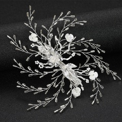 fashion simple bridal headwear transparent crystal hairpin