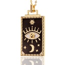 hiphop jewelry copperplated 18K gold pendant oil drip necklace womenpicture9