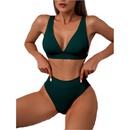 Bikini color liso cintura alta con abertura multicolorespicture11