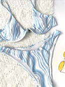 2022 nuevo bikini transfronterizo de comercio exterior de Amazon AliExpress sexy con ondas de agua de cintura alta traje de bao europeo y americano para mujerpicture8