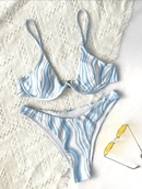 2022 nuevo bikini transfronterizo de comercio exterior de Amazon AliExpress sexy con ondas de agua de cintura alta traje de bao europeo y americano para mujerpicture9