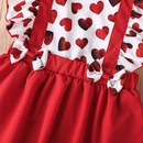 Little girl summer heart print dress suspender skirt wholesalepicture10