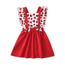 Little girl summer heart print dress suspender skirt wholesalepicture11