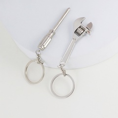 Creative pendant tailor scissors house design mini metal tool key chain