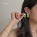 Fashion retro green bow female sweet female alloy earringspicture7