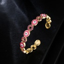 fashion copper inlaid zircon oil drip devils eye bracelet wholesalepicture7