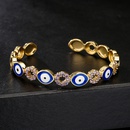 fashion copper inlaid zircon oil drip devils eye bracelet wholesalepicture8