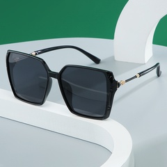Fashion retro TR polarized women's large frame square sunglasses