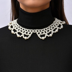 einfache geflochtene Perlenkette weiblichen handgefertigten Schal Anhänger Schmuck