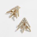 fashion alloy rhinestone geometric claws shape alloy stud earringspicture6