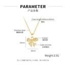 Korean new diamondencrusted bow copper necklace collarbone chain femalepicture10