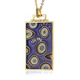 hiphop jewelry copperplated 18K gold pendant oil drip necklace womenpicture12