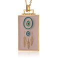hiphop jewelry copperplated 18K gold pendant oil drip necklace womenpicture14