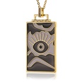 hiphop jewelry copperplated 18K gold pendant oil drip necklace womenpicture15