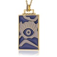 hiphop jewelry copperplated 18K gold pendant oil drip necklace womenpicture16