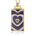 hiphop jewelry copperplated 18K gold pendant oil drip necklace womenpicture19