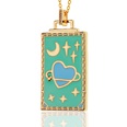 hiphop jewelry copperplated 18K gold pendant oil drip necklace womenpicture26