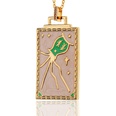 hiphop jewelry copperplated 18K gold pendant oil drip necklace womenpicture33