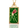 hiphop jewelry copperplated 18K gold pendant oil drip necklace womenpicture34