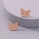 fashion simple drop oil butterfly alloy stud earringspicture21