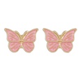 fashion simple drop oil butterfly alloy stud earringspicture27