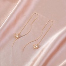 Fashion Copper Jewelry Piercing Cage Zircon Pendant Tassel Earringspicture15
