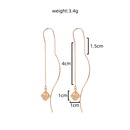 Fashion Copper Jewelry Piercing Cage Zircon Pendant Tassel Earringspicture18