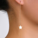 Neue Mode Stern Mond Anhnger Quaste Piercing Kupfer Ohrringe Ohrdraht Paarpicture11