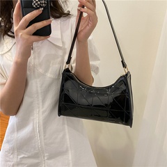 fashion solid color armpit bag portable shoulder baguette bag 24.5*17*7cm