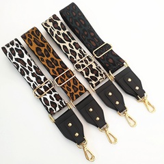 Neue Farbe Leopardenmuster Leder breiter Riemen verstellbarer Taschenriemen