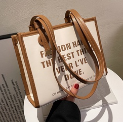 2022 new fashion large-capacity letter shoulder tote bag 25*20*9