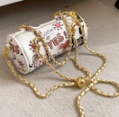 2022 new messenger chain grafitti printing cylinder bag 191010picture7