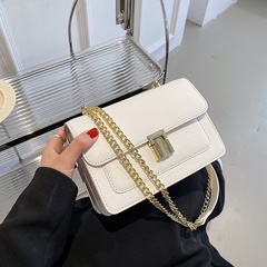 fashion new geometric metal buckle chain underarm handbag 20*14*9cm