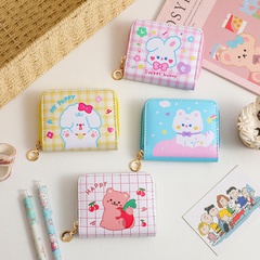 Korean version of cartoon cute rabbit multi-card square coin purse 8.5*10.5