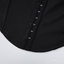 2022 printemps nouvelle couleur unie wrap poitrine corset couture pull hautpicture17