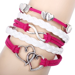 fashion hollow heart-shaped multi-layer alloy accessories bracelet