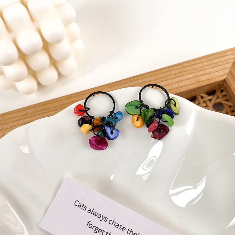 fashion geometric tassel earrings simple alloy drop earrings