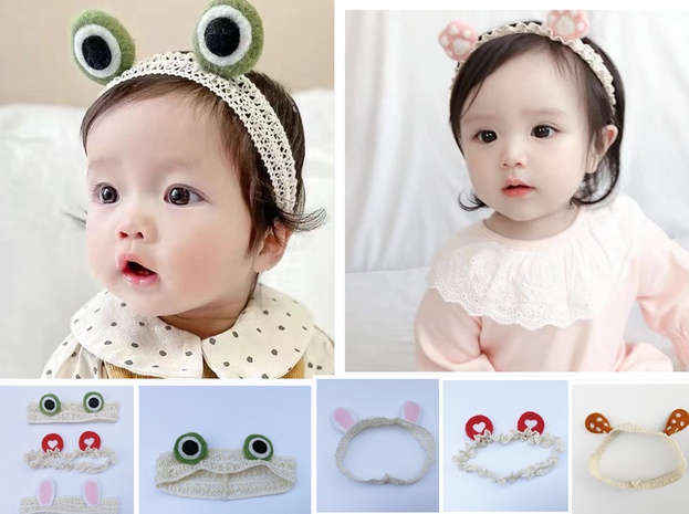 new children's hair accessories cute small ear headband's discount tags