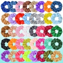 40pcs ensemble de couleurs mlanges accessoires de corde de cheveux lastiques pour femmes de couleur uniepicture10