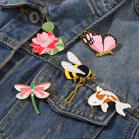 Neuer Libelle-Schmetterlings-Bienen-Koi-Lotos-empfindlicher Stiftgroßverkauf der chinesischen Art's discount tags
