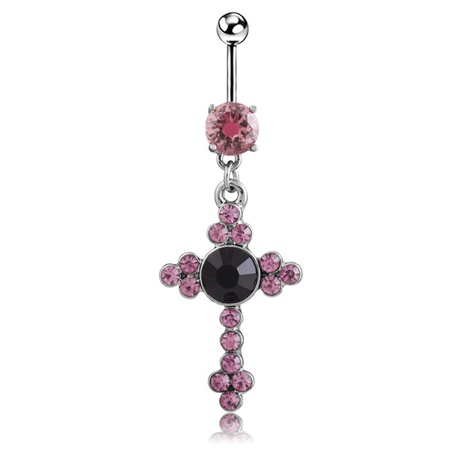 piercing bijoux rétro diamant croix nombril anneau's discount tags