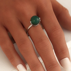 fashion alloy red and green ring retro women's jewelry