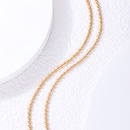 Simple Necklace Jewelry Gold Beaded Double Layer Necklacepicture12