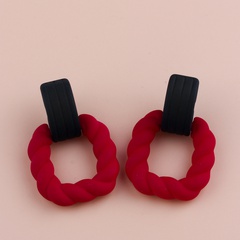 2022 New Resin Acrylic Simple Twist Women's Earrings