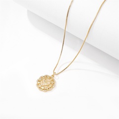 letters MAMA heart star pendant copper inlaid zircon necklace