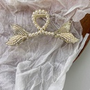 Hair catch pearl fish tail elegant back head alloy hairpin shark clippicture9