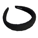 Black sponge female widebrimmed headband retro simple headdresspicture10
